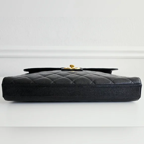 Chanel Black Caviar Briefcase Laptop Bag - Picture 3 of 16